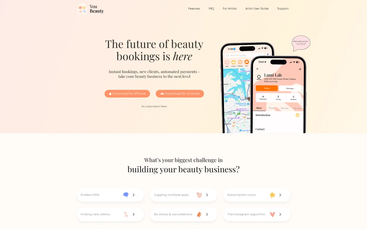 YouBeauty website screenshot