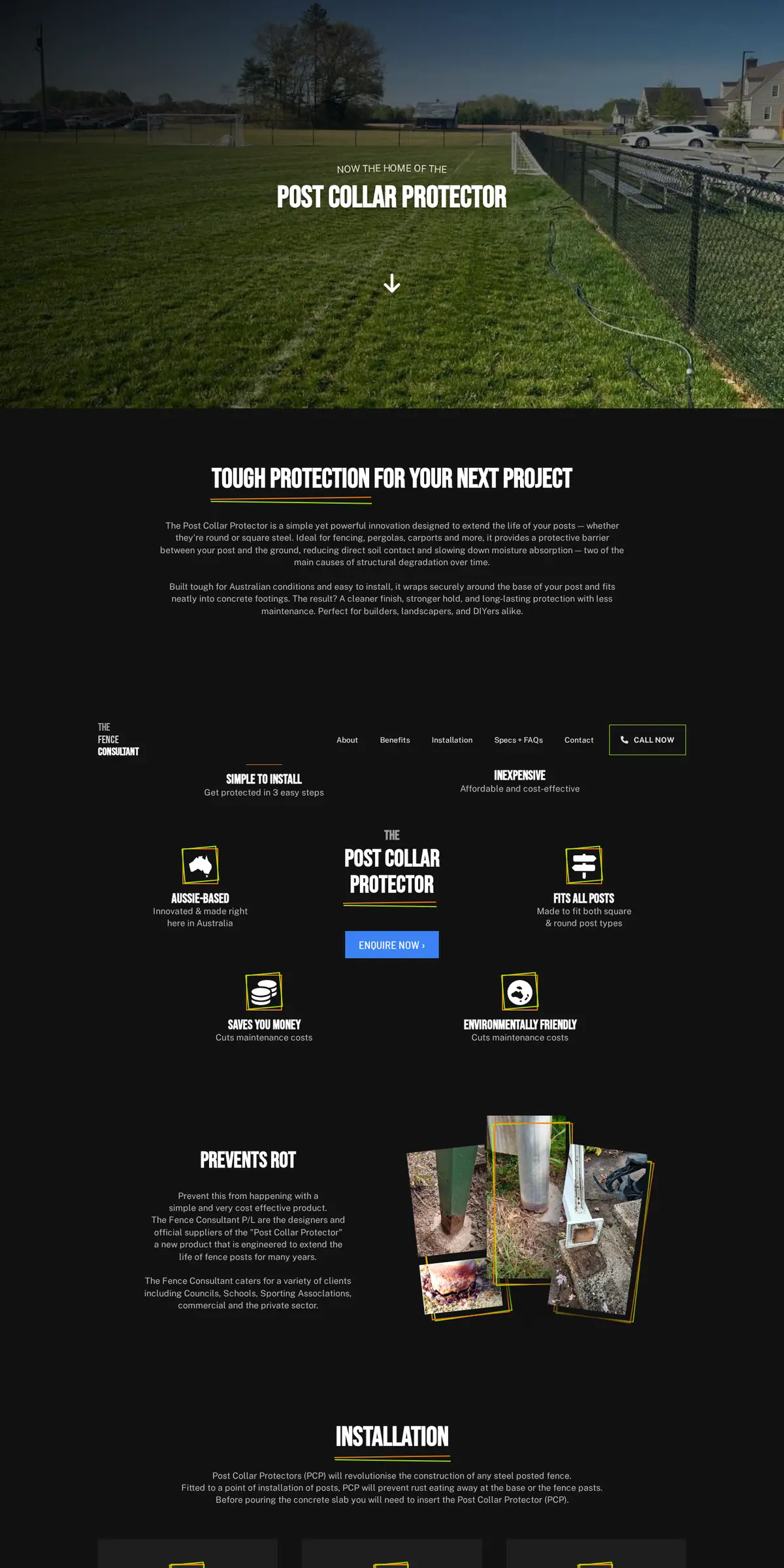 The Fence Consultant website homepage screenshot