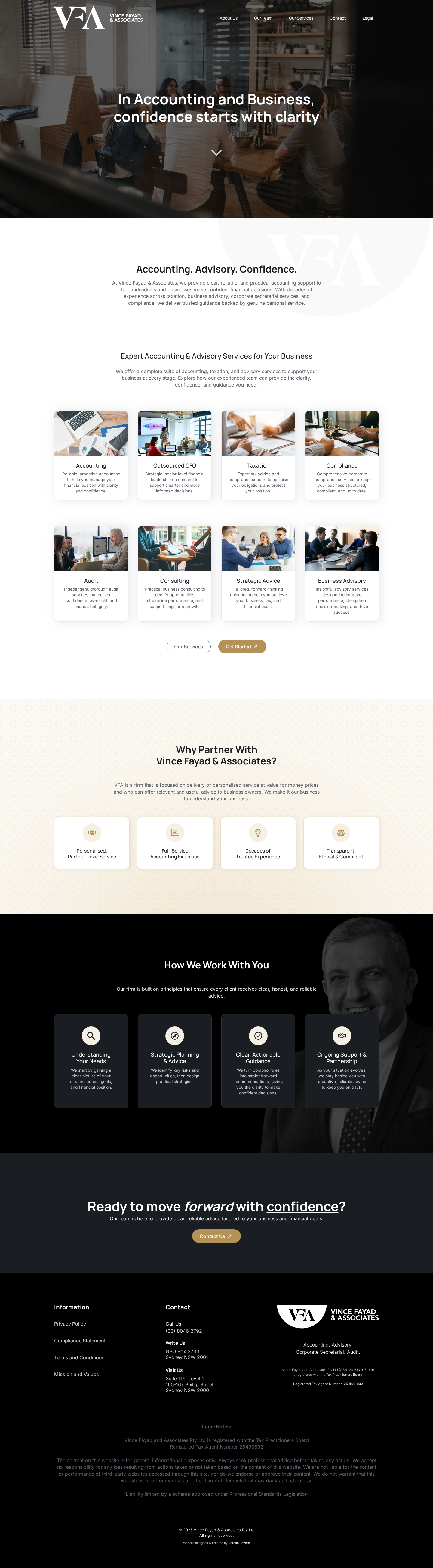 Vince Fayad & Associates website screenshot