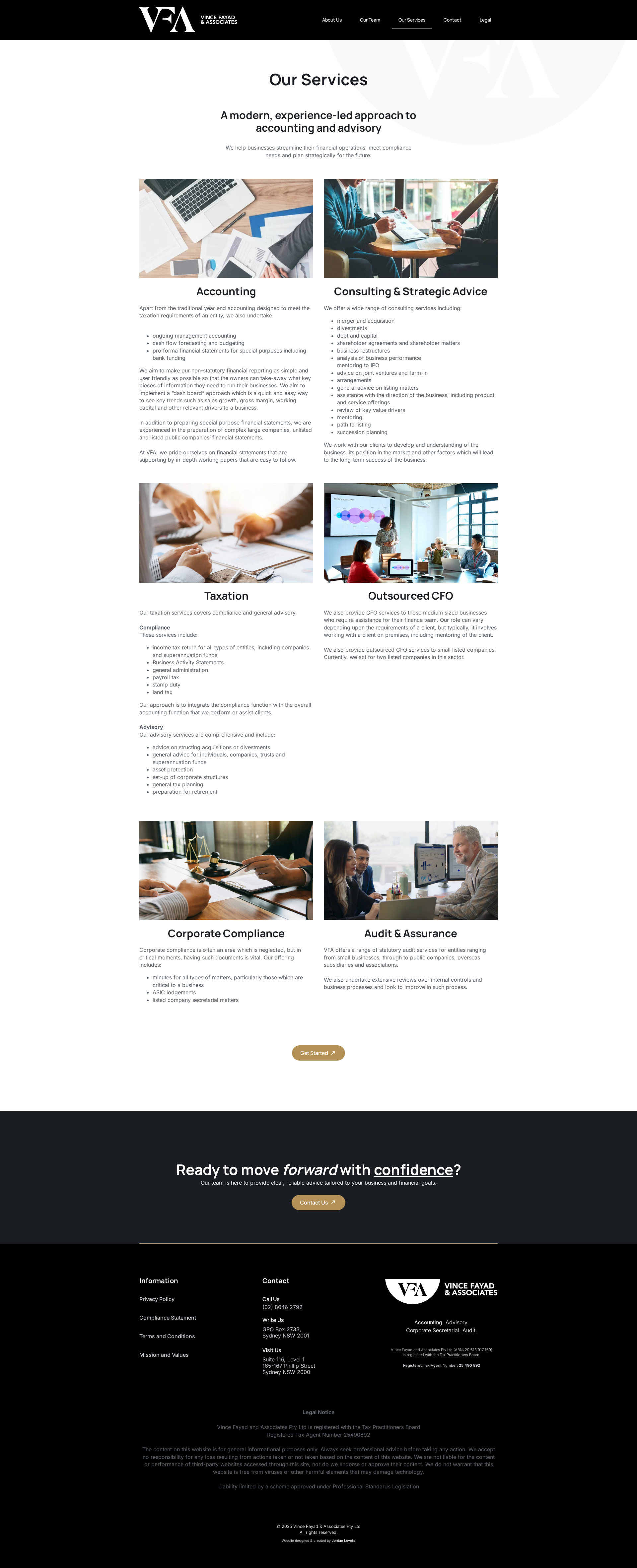 Vince Fayad & Associates website screenshot