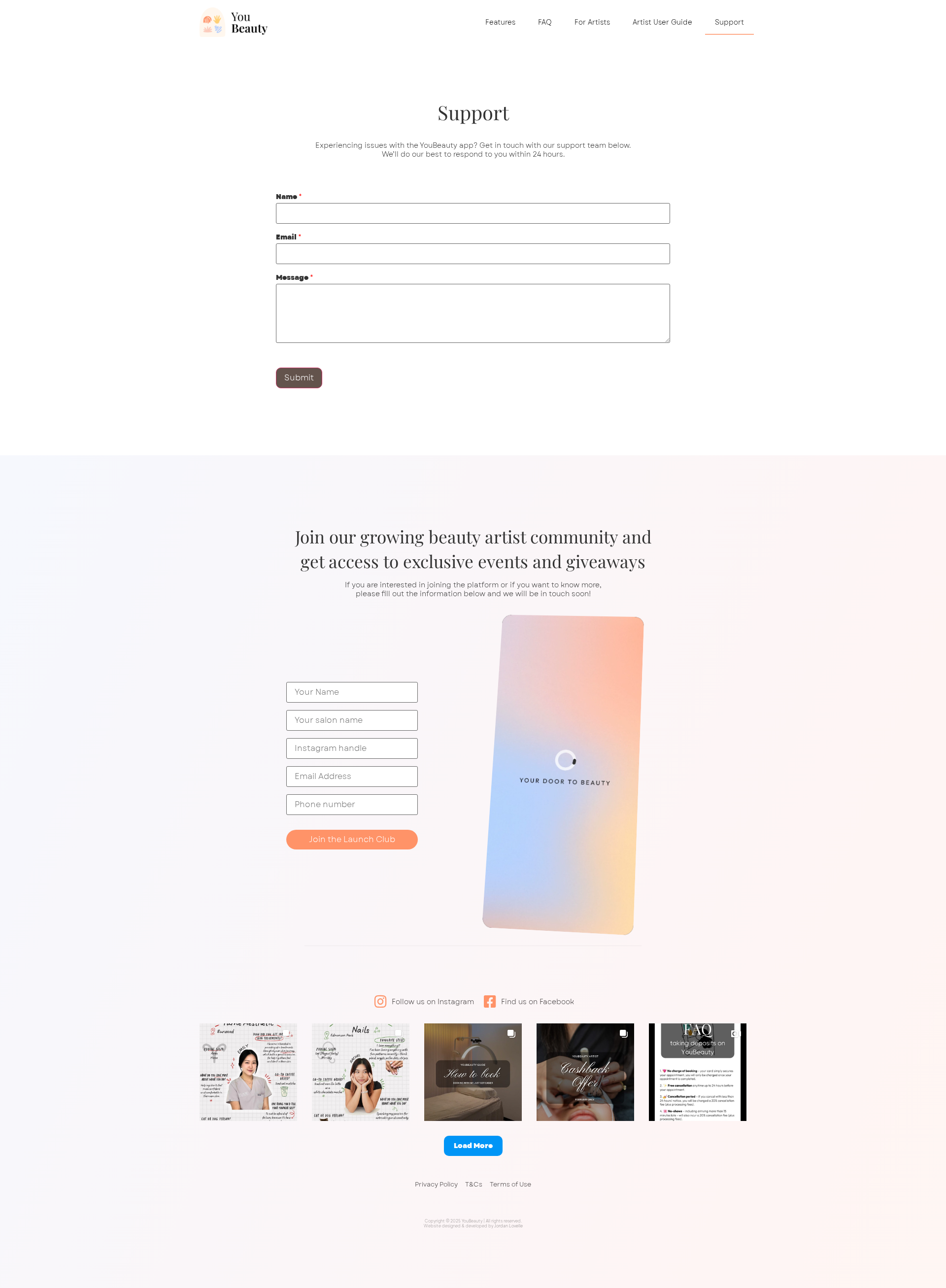 YouBeauty website screenshot